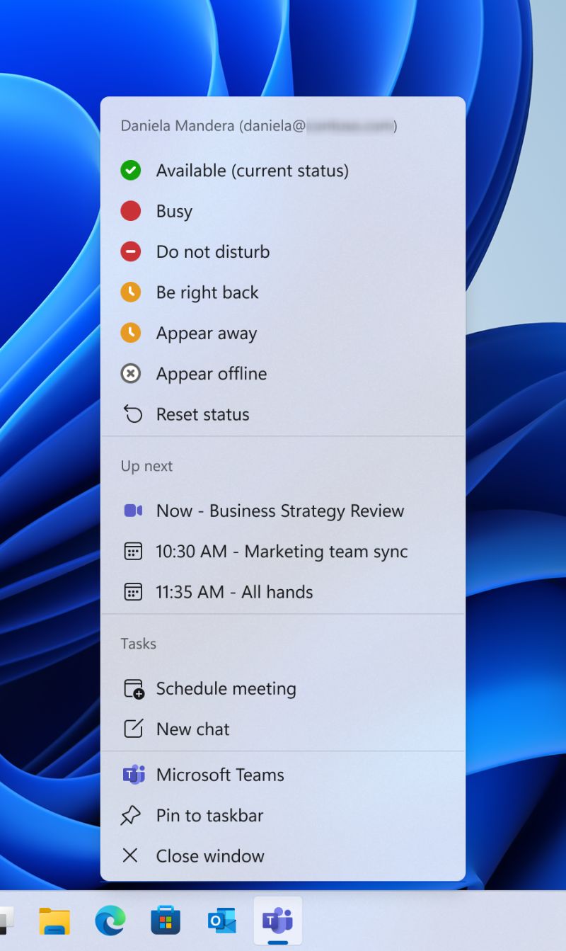 Microsoft Teams verbesserte Sprunglisten-Erfahrung
